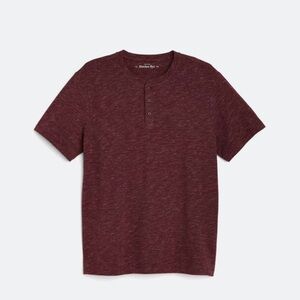 Hawker Rye Maroon Short Sleeve Henley
